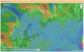 Interactive wind map in real time